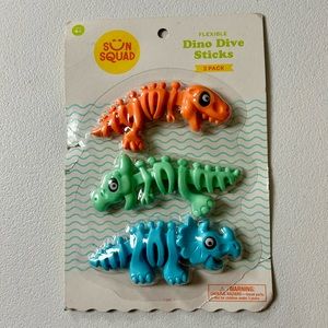 Dino Diver 3pk By Sun Squad Multicolor NIP